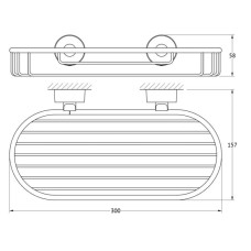 Полка 30 см FBS Nostalgy NOS 049OLD