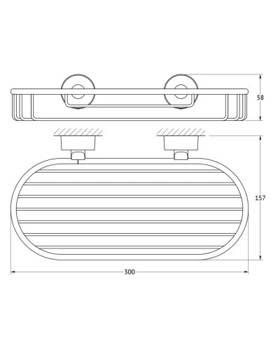 Полка 30 см FBS Nostalgy NOS 049OLD