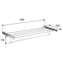 Полка для полотенец 59 см Remer SQ SQ70CR