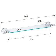 Полка 66,5 см Remer Epoca EP20CR