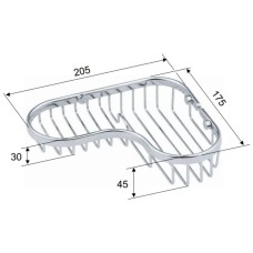 Полка Remer Bagno RB273CR