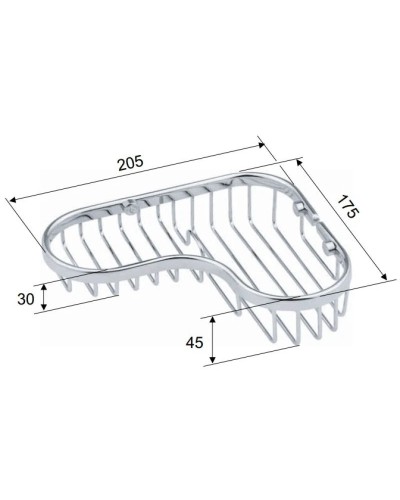 Полка Remer Bagno RB273CR
