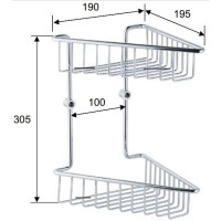 Полка Remer Bagno RB277CR