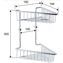 Полка Remer Bagno RB277CR