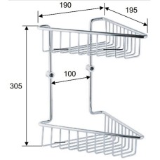 Полка Remer Bagno RB277CR