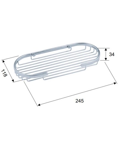 Полка Remer Bagno RB282CR