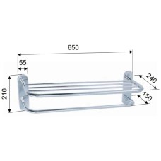 Полка для полотенец 65 см Remer Bagno RB470CR