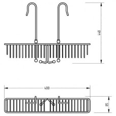 Полка корзина Migliore Complementi 22017 Хром