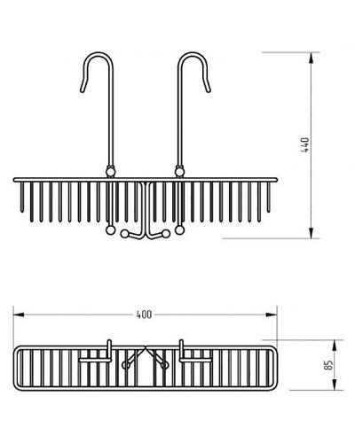 Полка корзина Migliore Complementi 22017 Хром