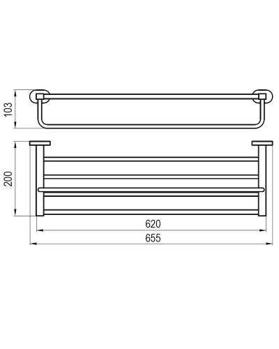 Полка для полотенец Ravak Chrome X07P194 Хром