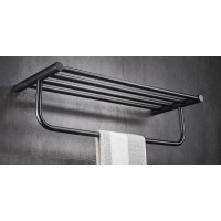 Полка для полотенец Haiba HB8424-7 Черная матовая