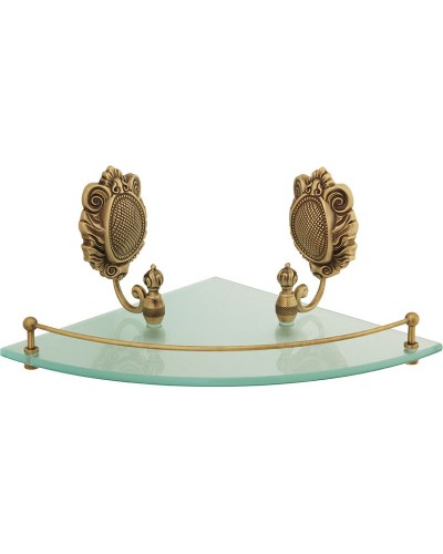 Стеклянная полка Migliore Cleopatra 16638 угловая Бронза