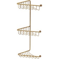 Полка корзина Migliore Complementi 22031 угловая Бронза