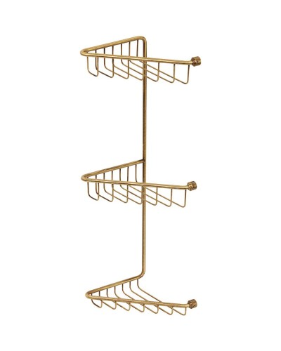 Полка корзина Migliore Complementi 22031 угловая Бронза