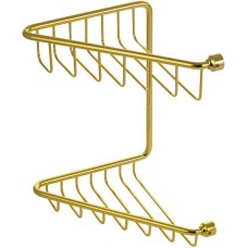 Полка корзина Migliore Complementi 22054 угловая Золото