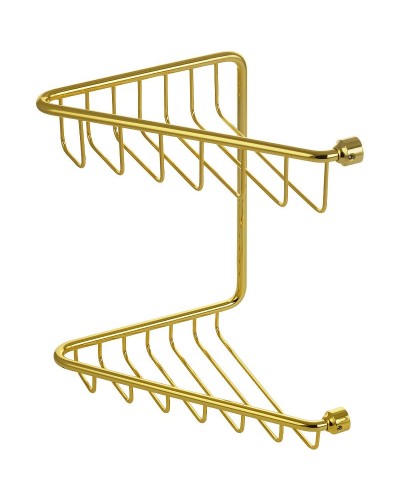 Полка корзина Migliore Complementi 22054 угловая Золото