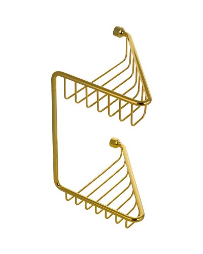 Полка корзина Migliore Complementi 22054 угловая Золото