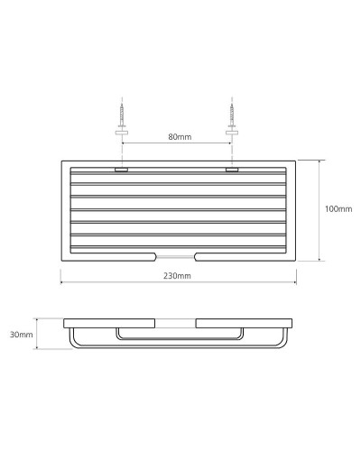 Полка корзина Bemeta Cytro 102308070 Черная матовая