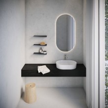 Металлическая полка Ravak Slim S X07P575 Черный Хром