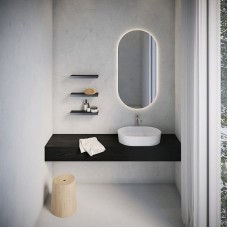 Металлическая полка Ravak Slim S X07P575 Черный Хром