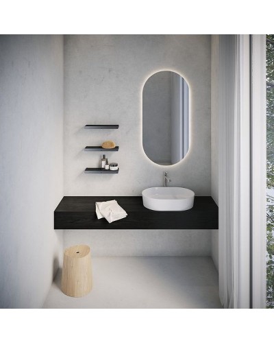 Металлическая полка Ravak Slim S X07P575 Черный Хром