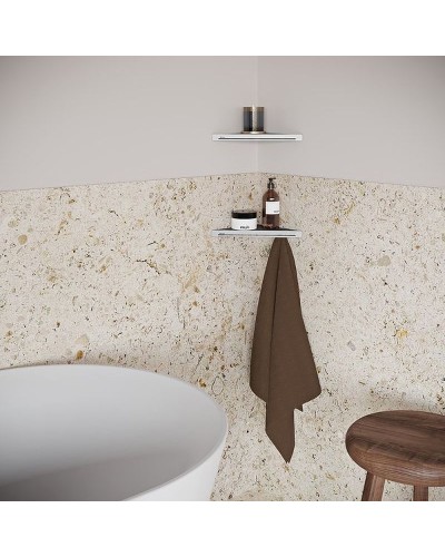 Металлическая полка Ravak Slim C X07P576 угловая Черный Хром