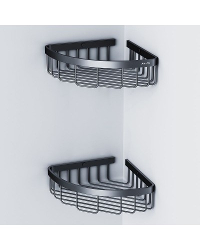 Полка корзина AM.PM Sense L A7452222 угловая Черная матовая