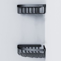 Полка корзина AM.PM Sense L A7452222 угловая Черная матовая