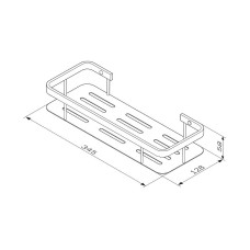 Полка корзина AM.PM Sense L A7453122 Черная матовая