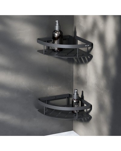 Полка корзина AM.PM Sense L A7454222 угловая Черная матовая