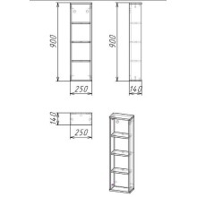 Полка Grossman Бруно 25 402501 Веллингтон