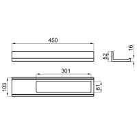 Полка 45 см Noken Essence C N643000089