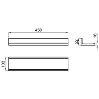 Полка 45 см Noken Essence C N643000083
