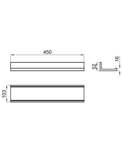 Полка 45 см Noken Essence C N643000083