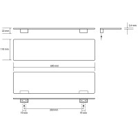 Металлическая полка Bemeta Organic 157102381 Хром