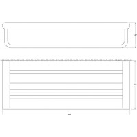 Полка для полотенец Artwelle Schwarz 60 7781 Черная матовая