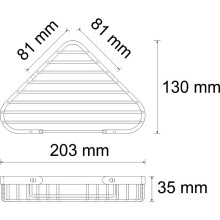 Полка корзина WasserKRAFT K-733N угловая Никель