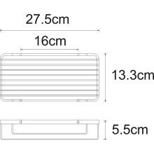 Полка корзина WasserKRAFT K-722B Черный