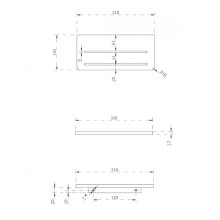 Полка из искусственного камня Abber Stein AS1653 Белая