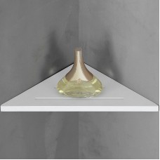 Полка из искусственного камня Abber Stein AS1652 угловая Белая