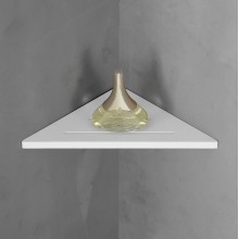 Полка из искусственного камня Abber Stein AS1652 угловая Белая