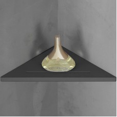 Полка из искусственного камня Abber Stein AS1652MB угловая Черная матовая