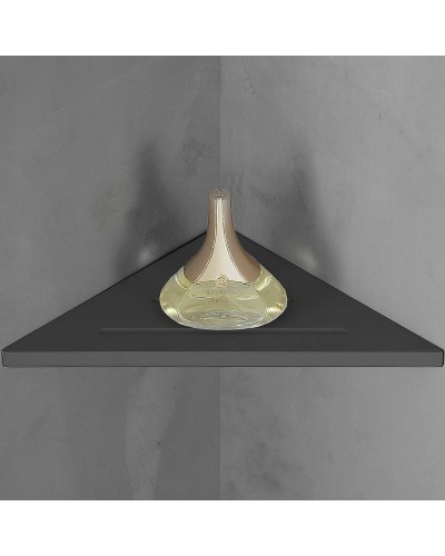 Полка из искусственного камня Abber Stein AS1652MB угловая Черная матовая