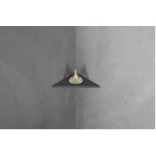 Полка из искусственного камня Abber Stein AS1652MB угловая Черная матовая