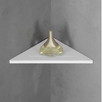 Полка из искусственного камня Abber Stein AS1652L угловая Белая