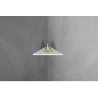 Полка из искусственного камня Abber Stein AS1652L угловая Белая