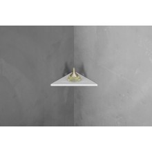 Полка из искусственного камня Abber Stein AS1652L угловая Белая