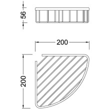 Полка 20х20 см Timo Nelson 150077/00