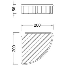 Полка 20х20 см Timo Nelson 150077/00