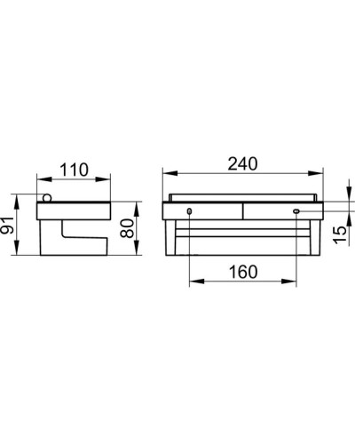 Полка 24 см KEUCO Collection Moll 12759010000